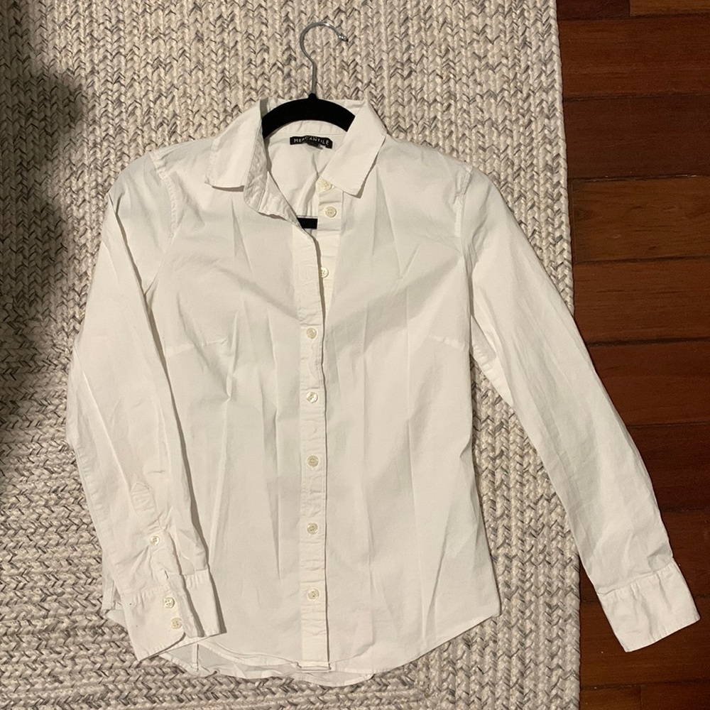 Classic white button down J. Crew XS